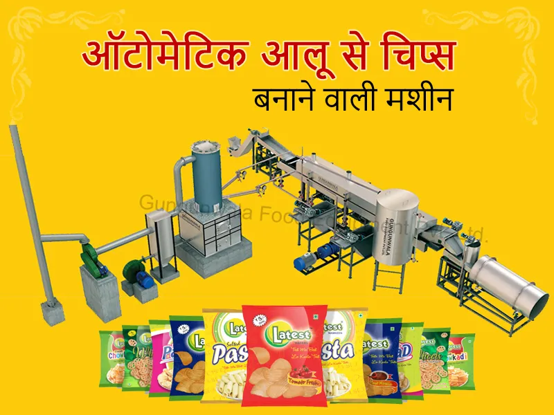 Potato Chips Machines and Potato Chips Plant Manufacturer