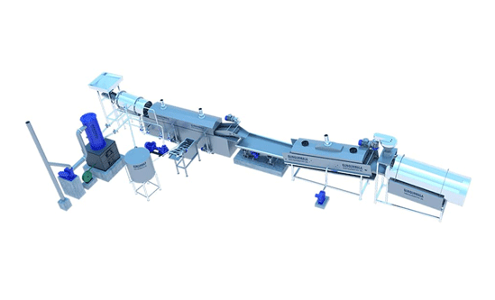 Fully Automatic Pellet Frying - Potato Chips Plant
